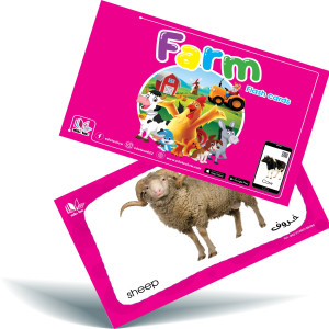 بطاقات حيوانات المزرعة للاطفال